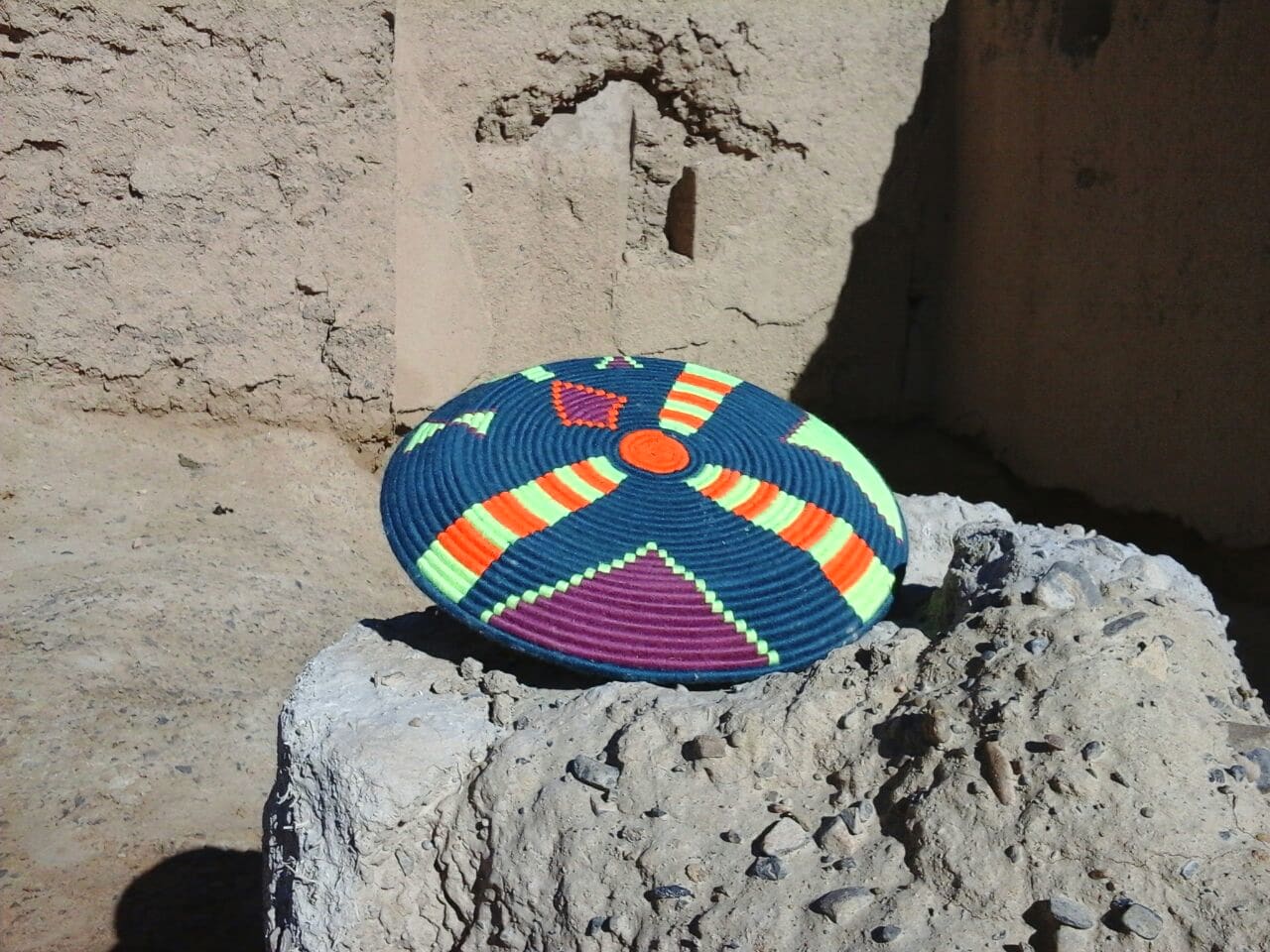  Basket Dyed Wool and Reed Colored Morocco