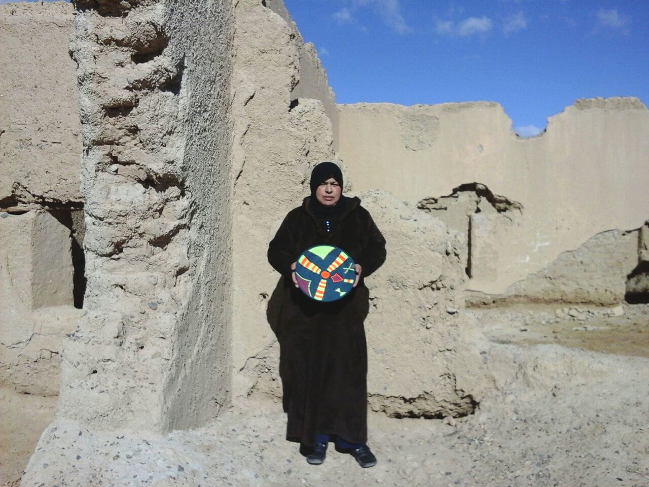  Basket Dyed Wool and Reed Colored Morocco