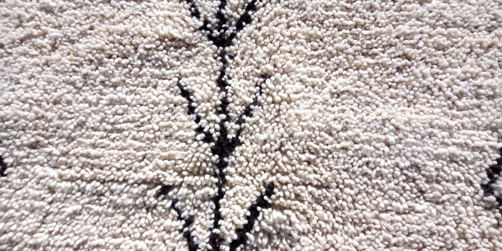  Beni Ourain Wool Black, White Morocco