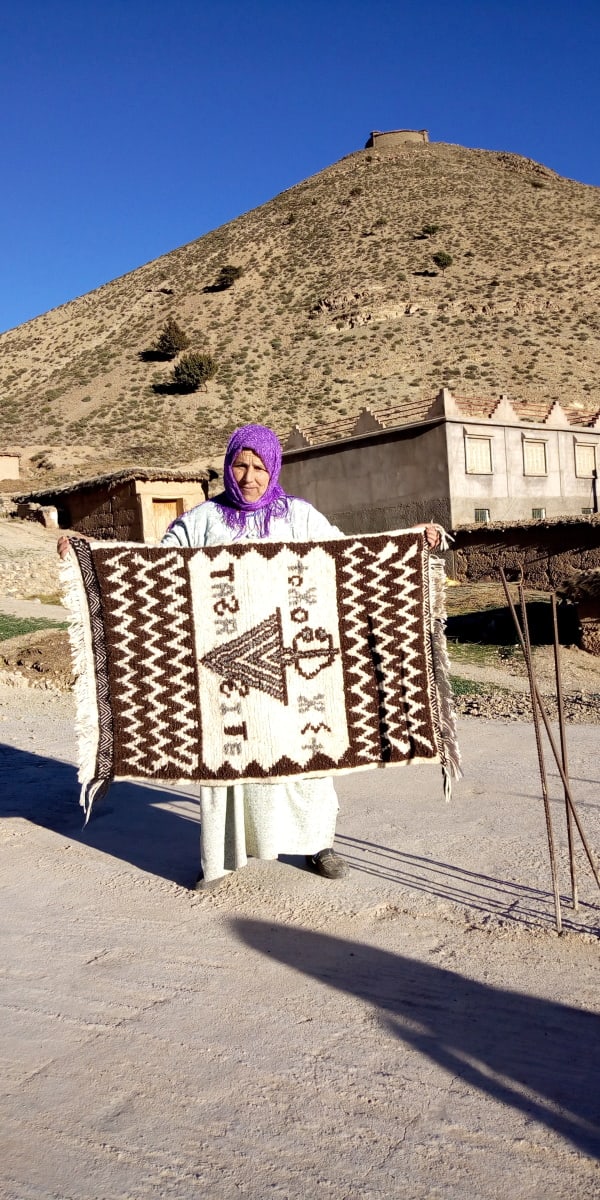  Beni Ourain Wool Brown, Grey Morocco