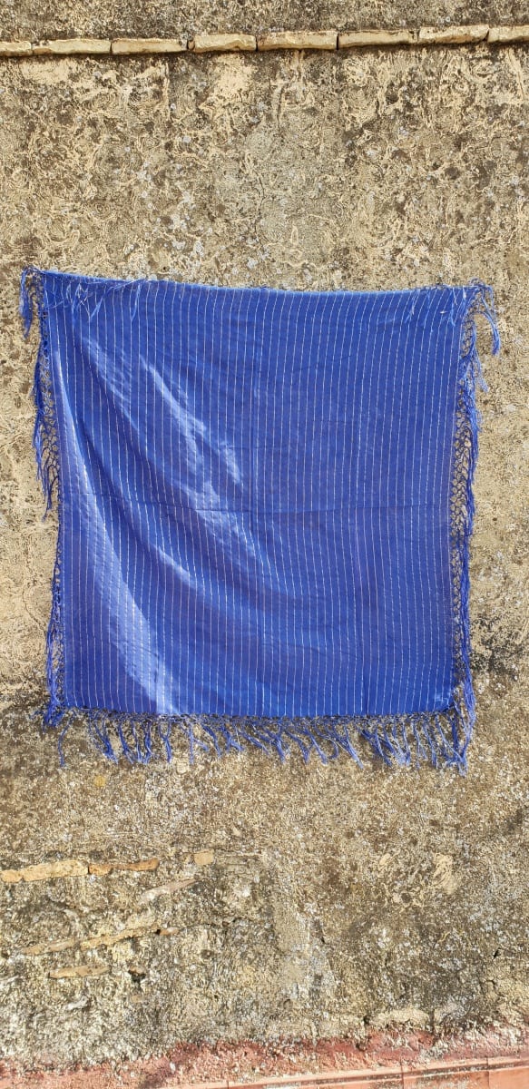  Scarf Cotton string Blue Morocco