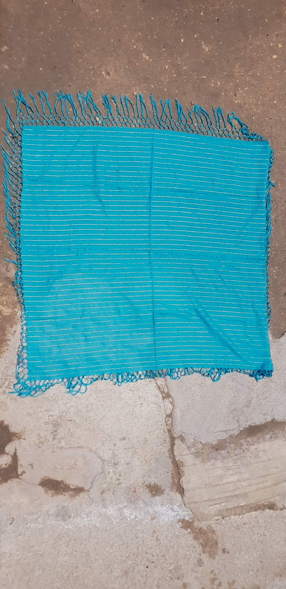  Scarf Cotton string Light Blue Morocco