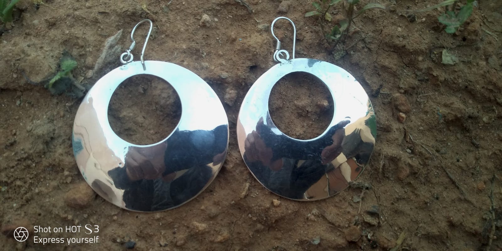  Earrings 800 Tiznit Silver Black, White Morocco