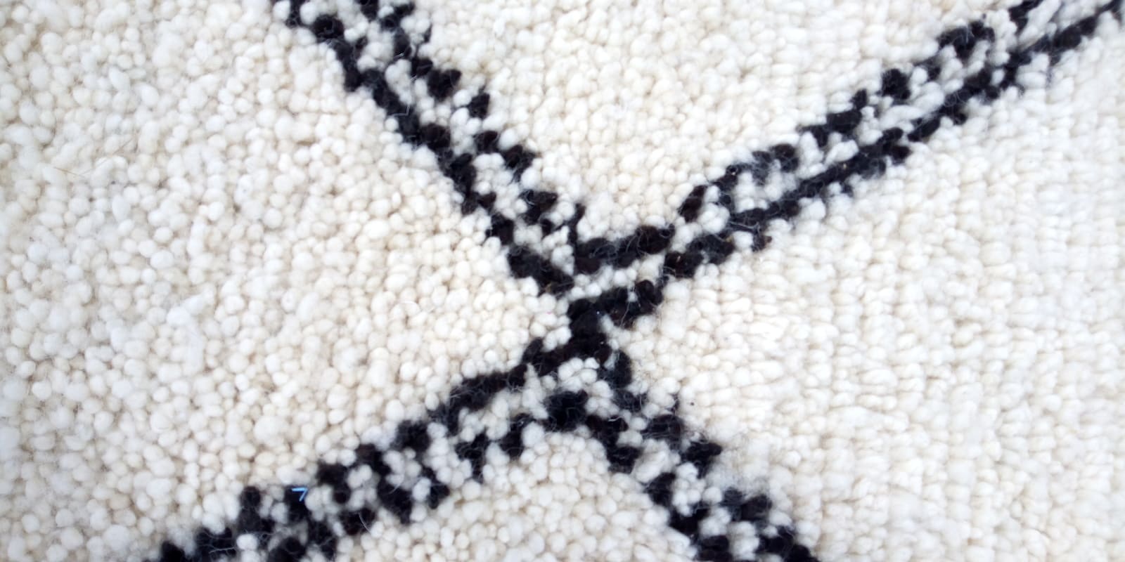  Beni Ourain Wool Black, White Morocco