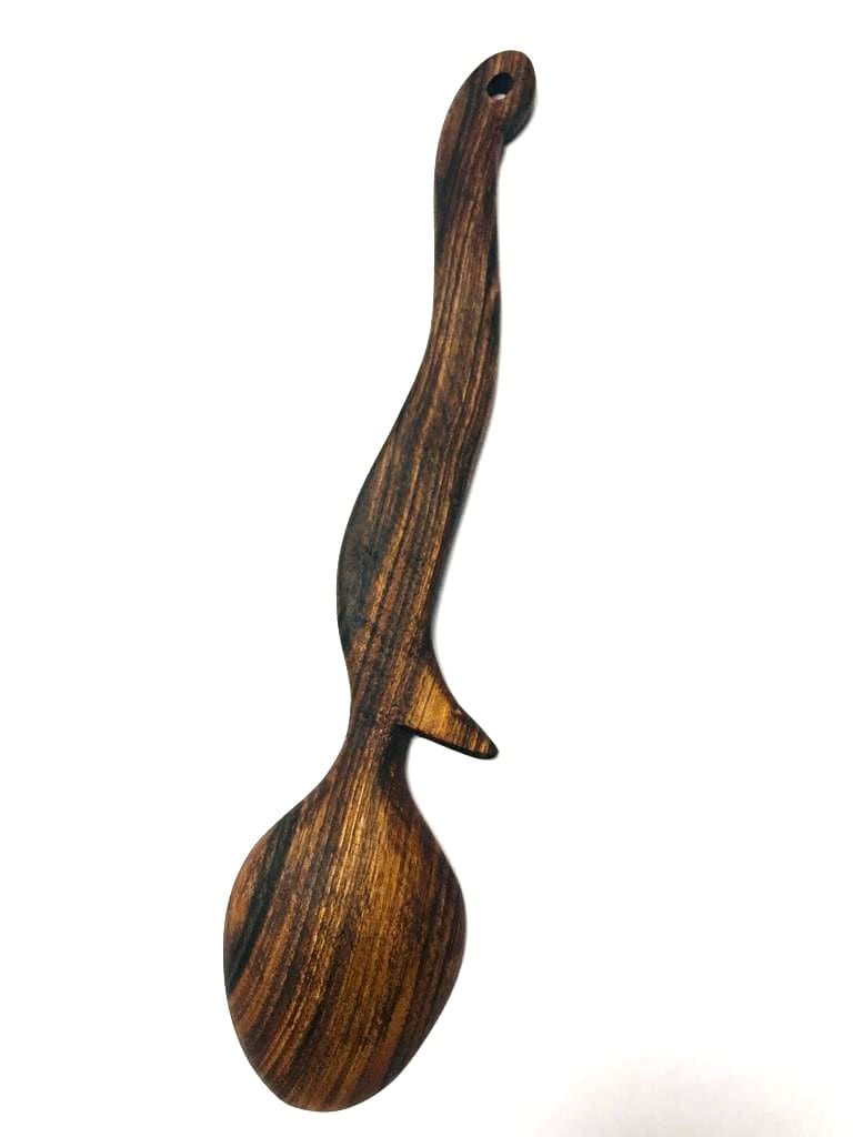  Hand Carved Spoon Walnut Wood Brown Morocco