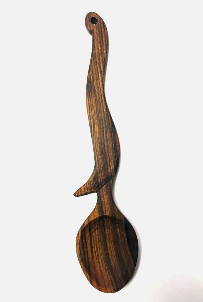  Hand Carved Spoon Walnut Wood Brown Morocco