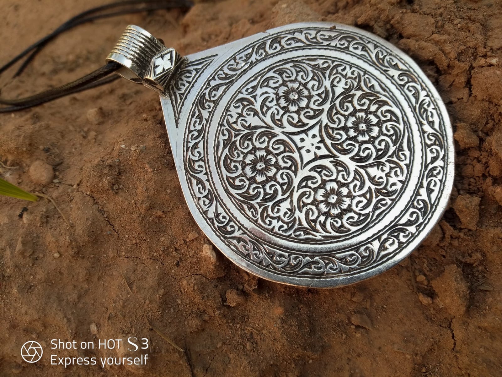  Necklace 800 Tiznit Silver Black, White Morocco