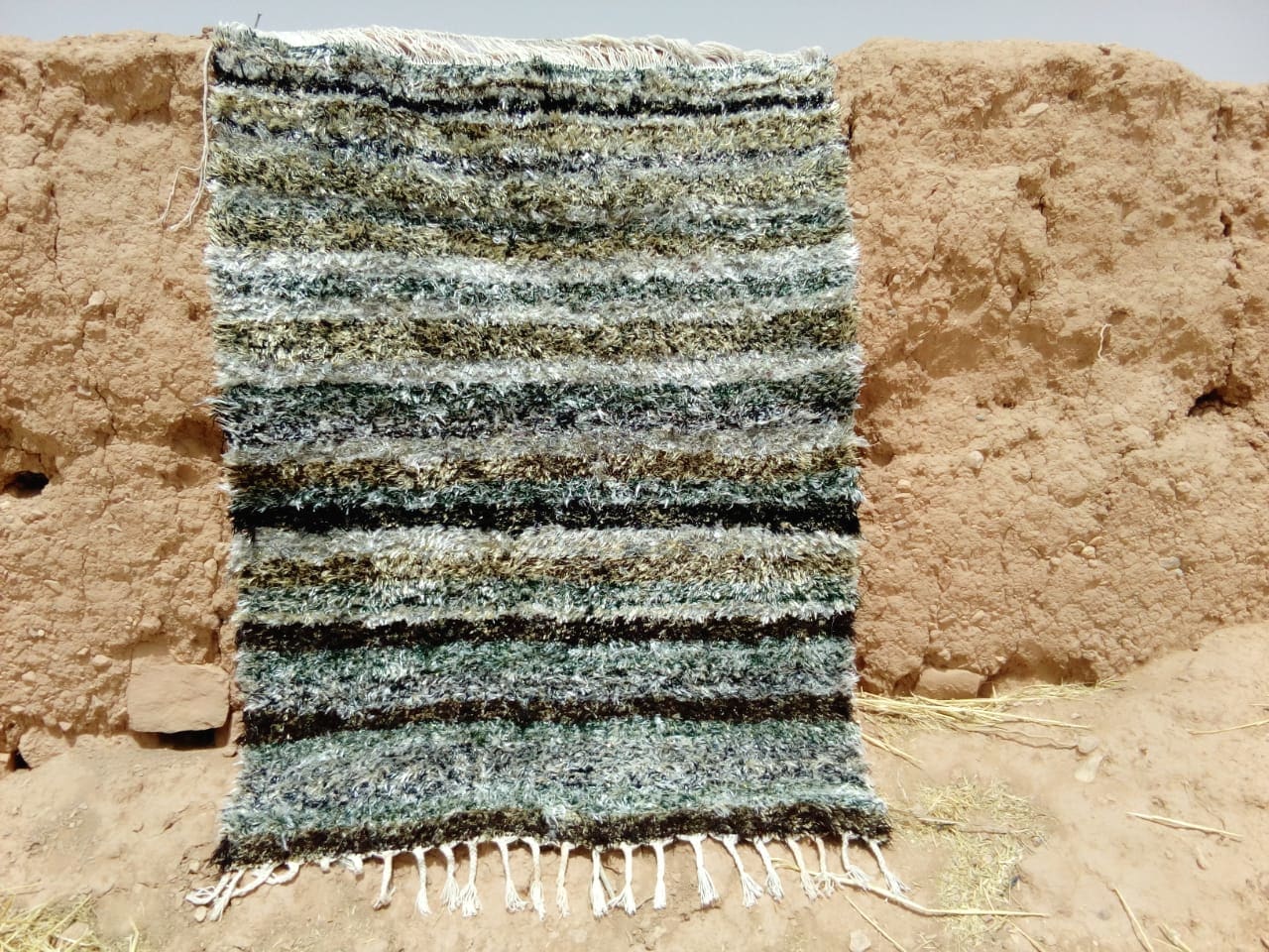  Boucherouite Up Cycled Thread  Colored Morocco