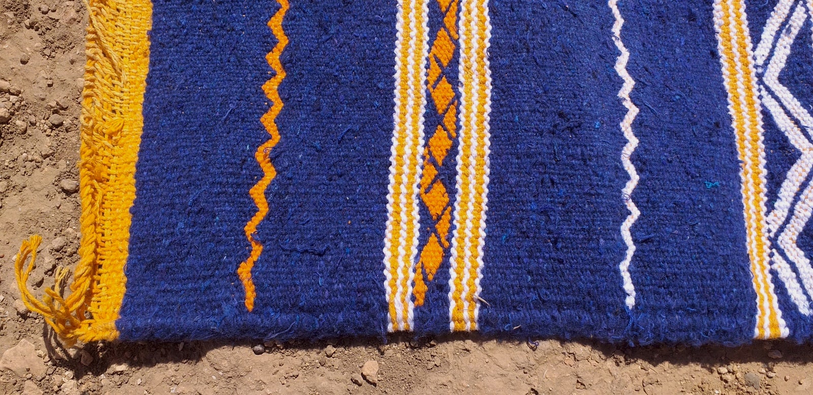  Hanbel  Sedda  and Wool Blue, Yellow Morocco