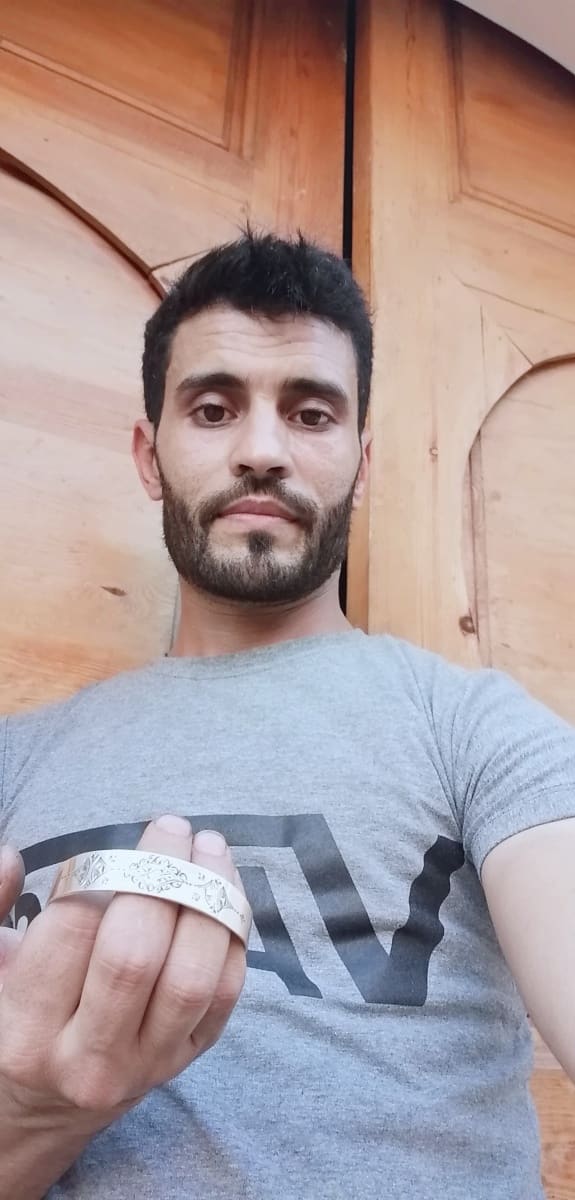  Bracelet 800 Tiznit Silver Black, White Morocco