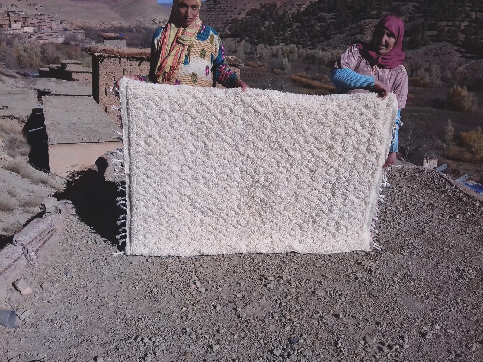  Beni Ourain Wool String and Wool White Morocco