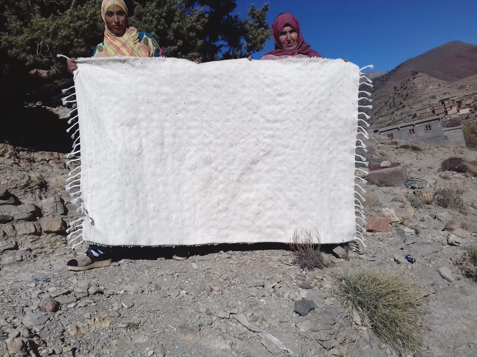  Beni Ourain Wool String and Wool White Morocco