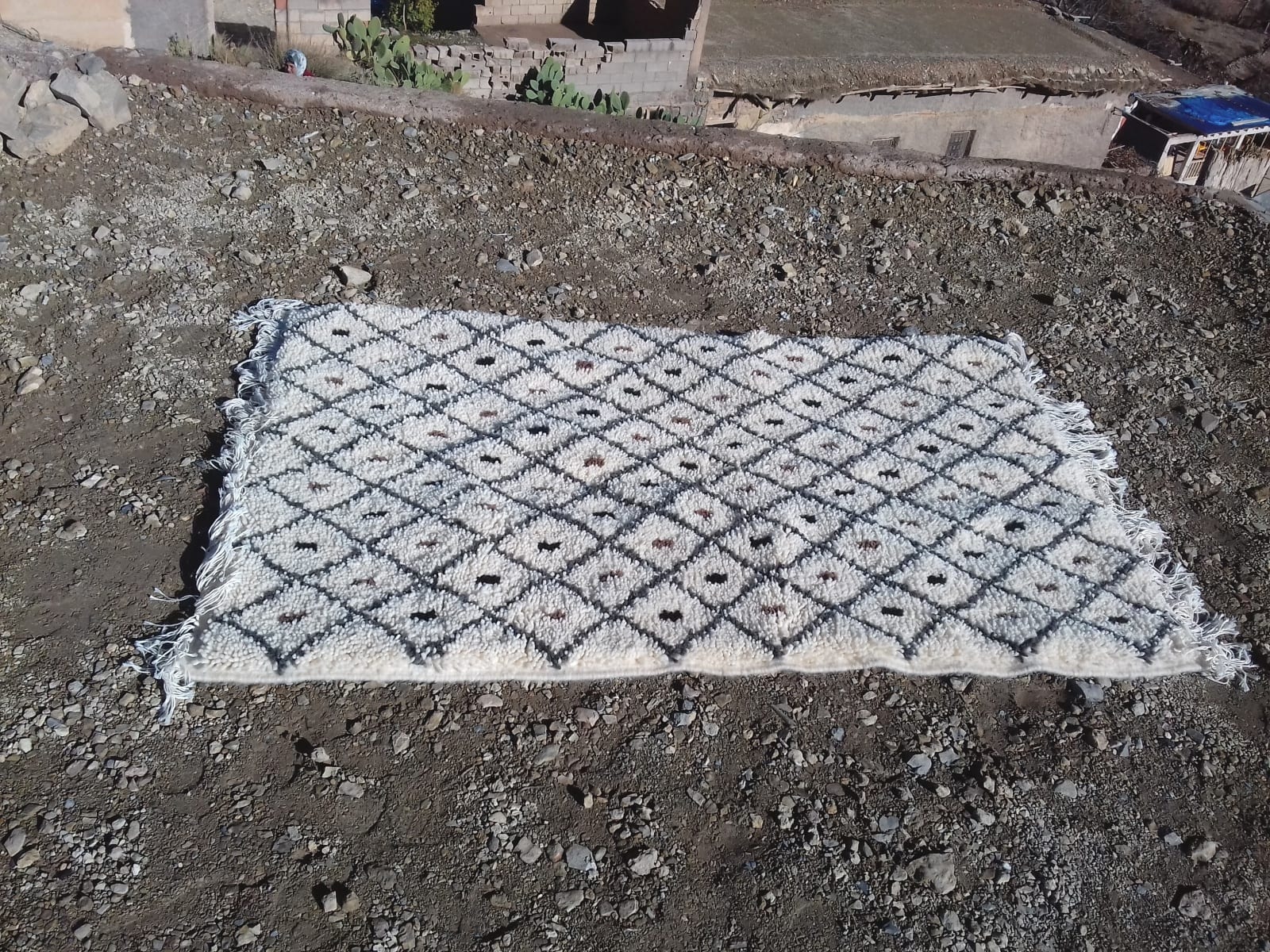  Beni Ourain Wool String and Wool Colored Morocco