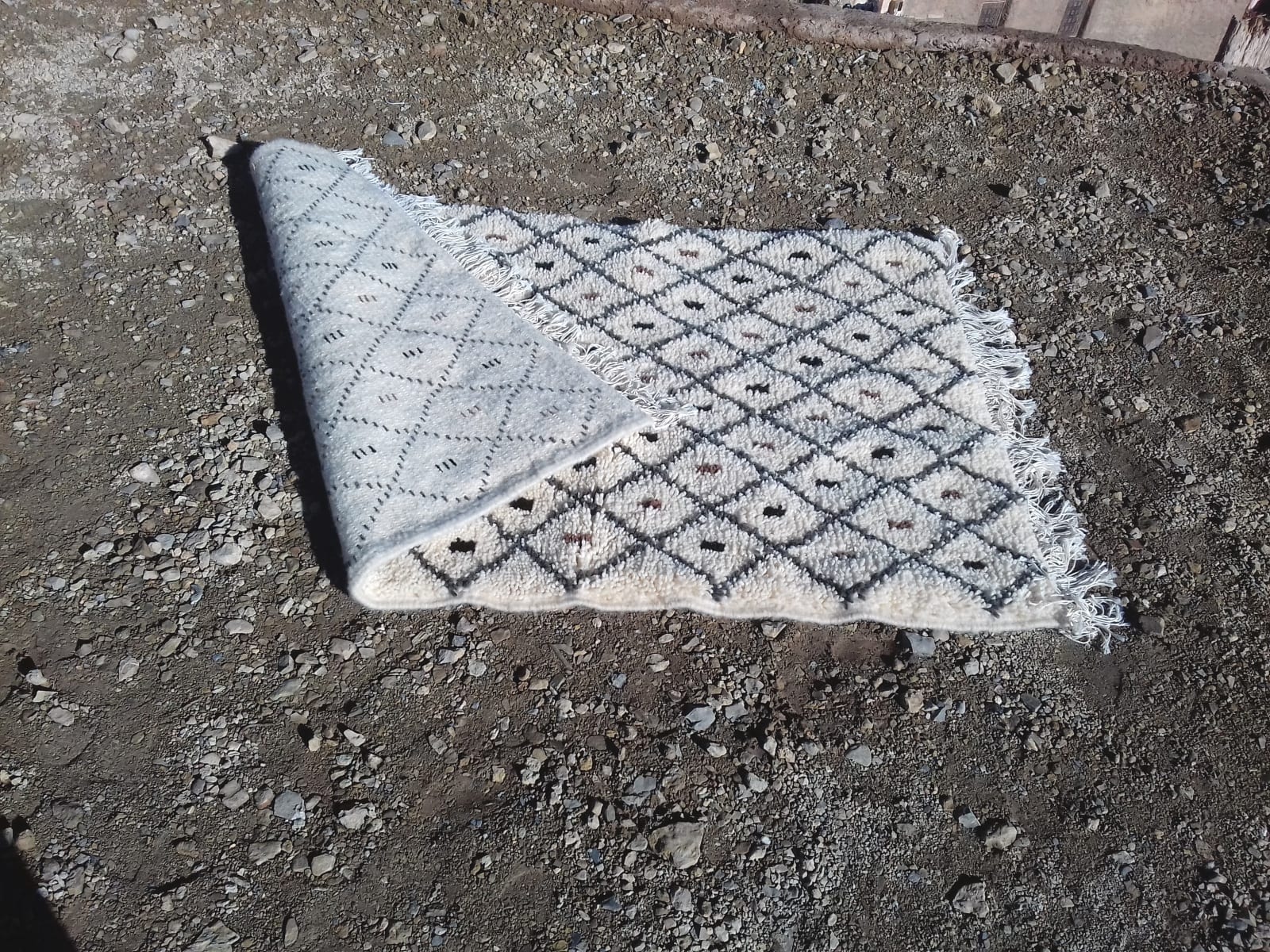  Beni Ourain Wool String and Wool Colored Morocco