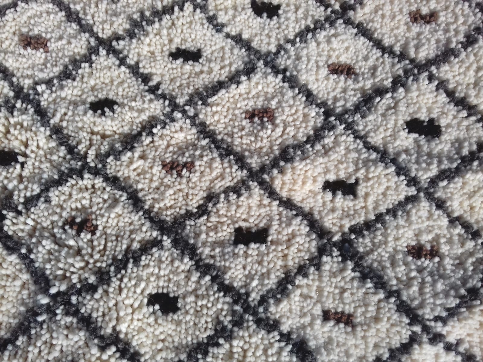  Beni Ourain Wool String and Wool Colored Morocco