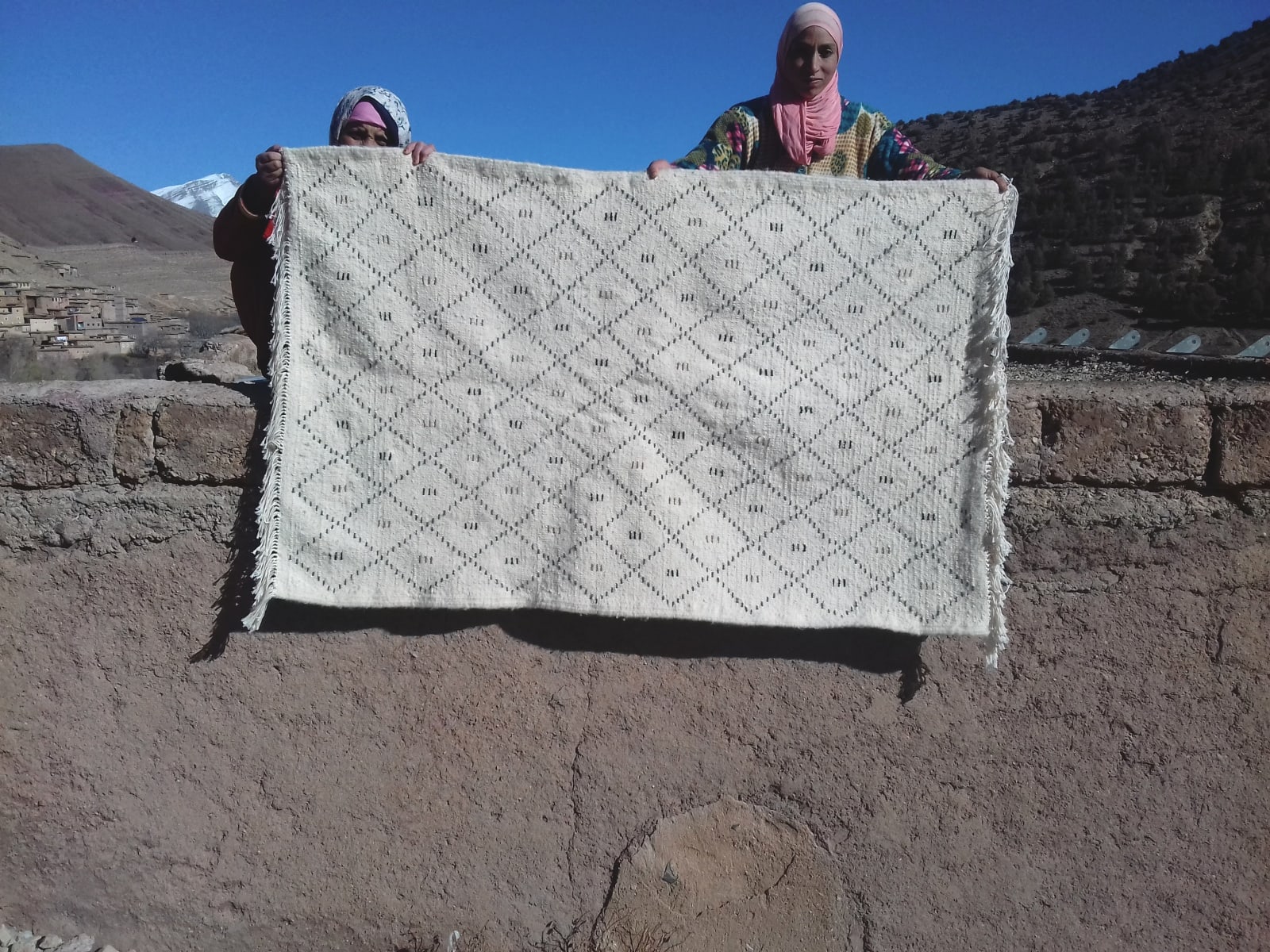  Beni Ourain Wool String and Wool Colored Morocco