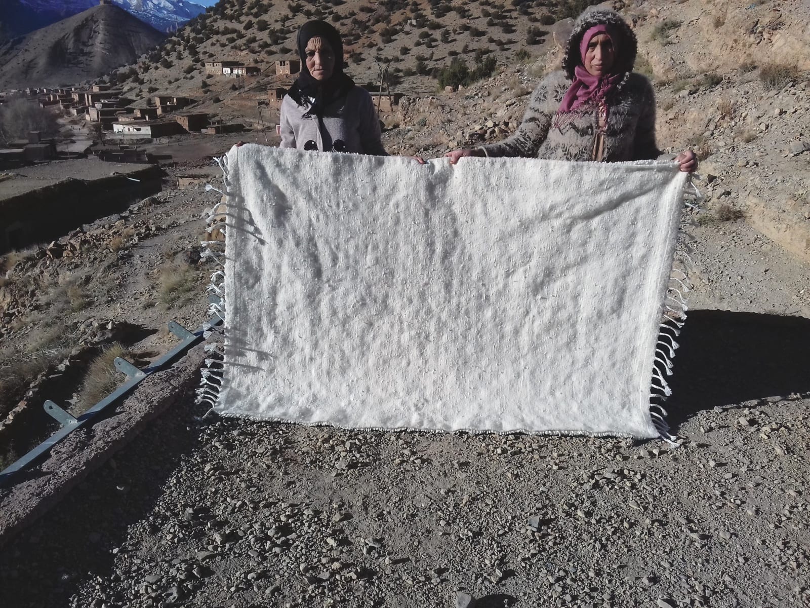  Beni Ourain Wool String and Wool White Morocco