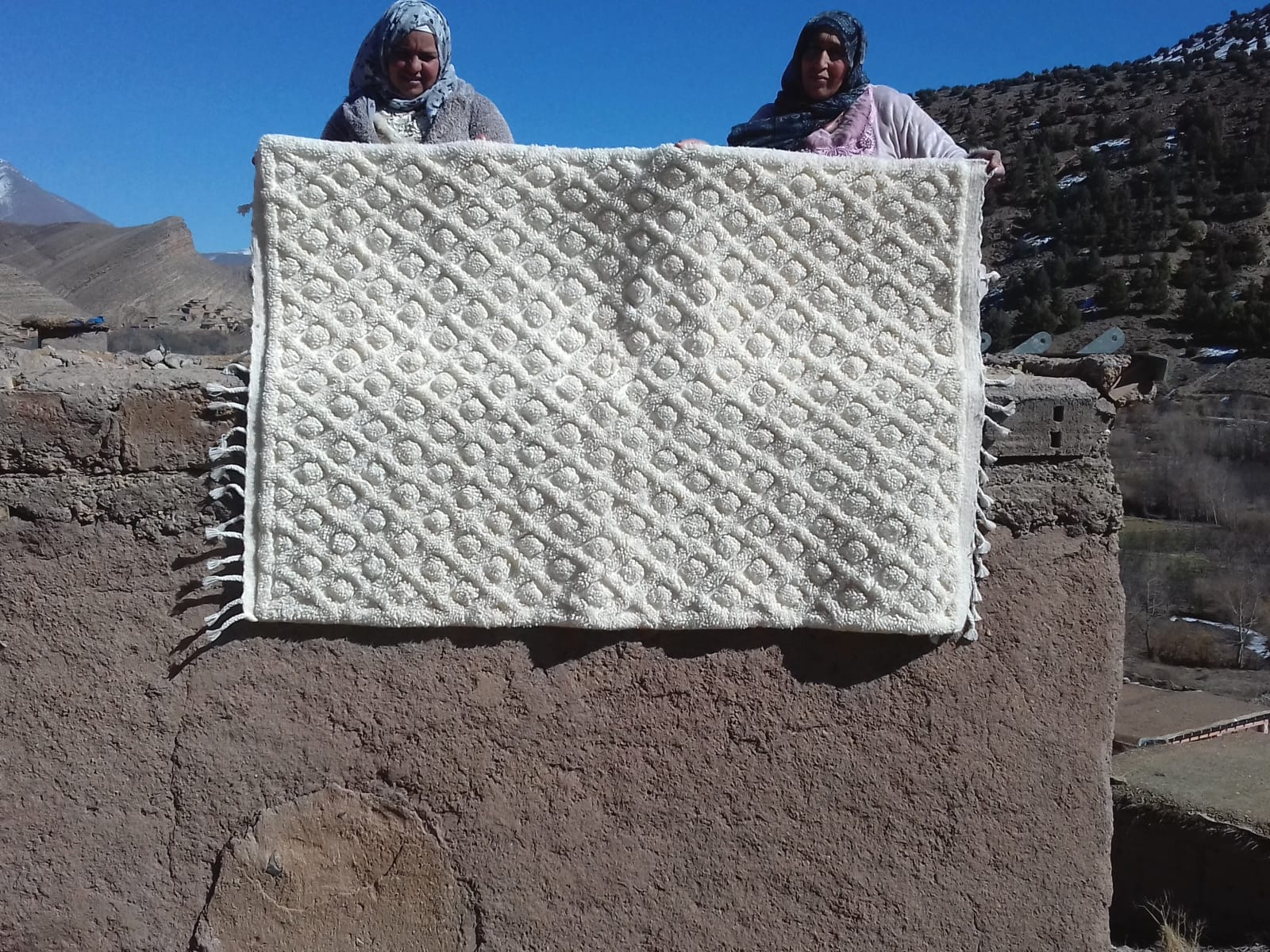  Beni Ourain Wool String and Wool White Morocco