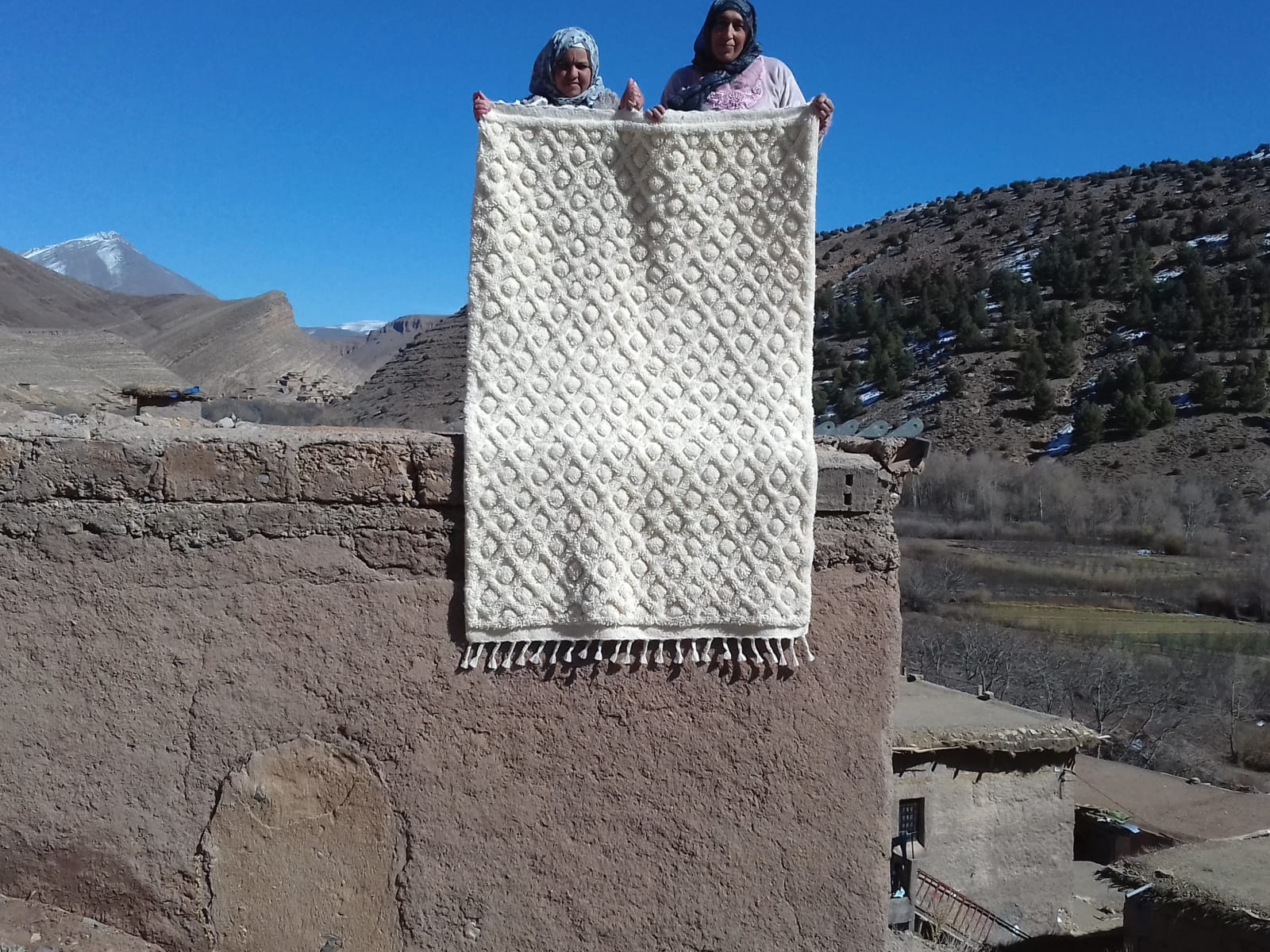  Beni Ourain Wool String and Wool White Morocco