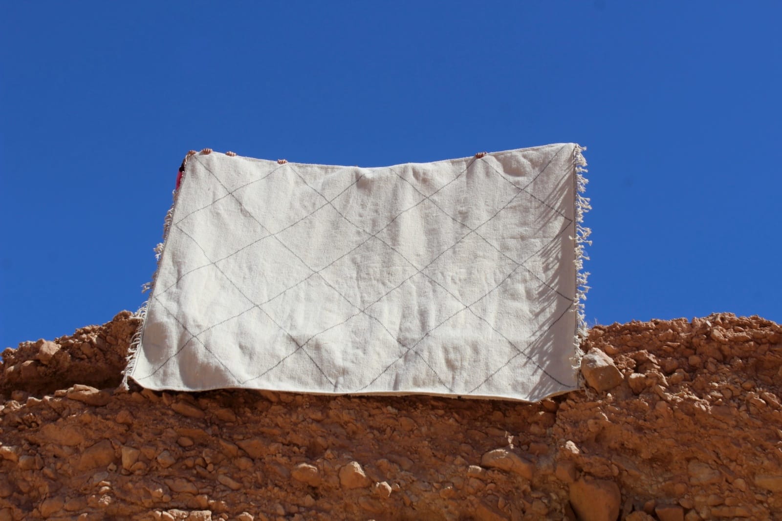  Zerbya Natural Wool Black, White Morocco