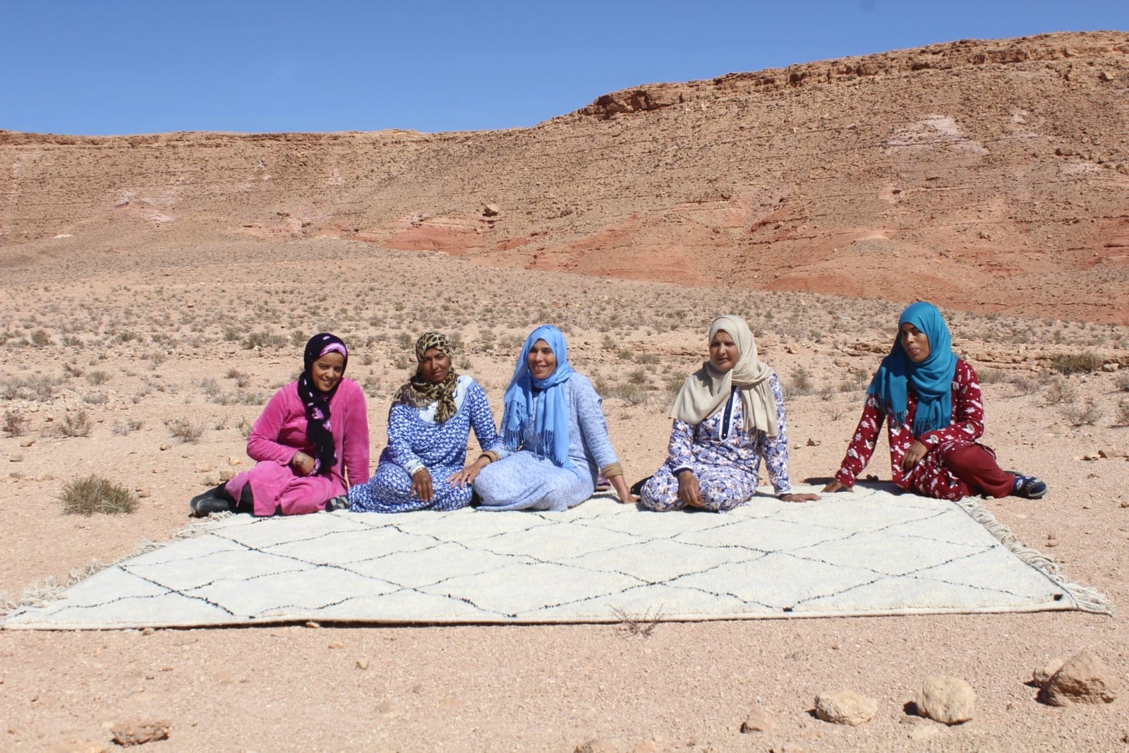  Zerbya Natural Wool Black, White Morocco