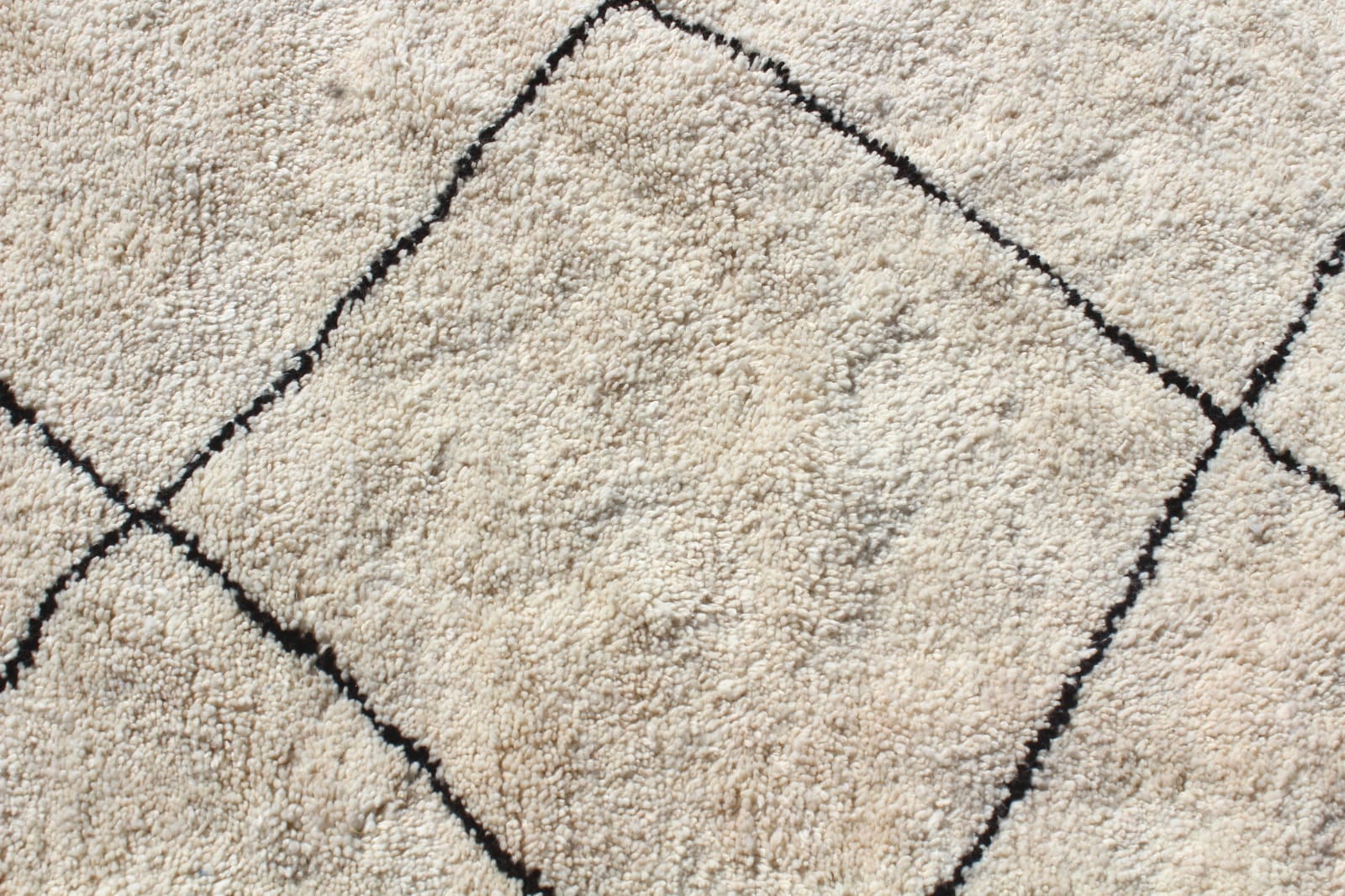  Zerbya Natural Wool Black, White Morocco