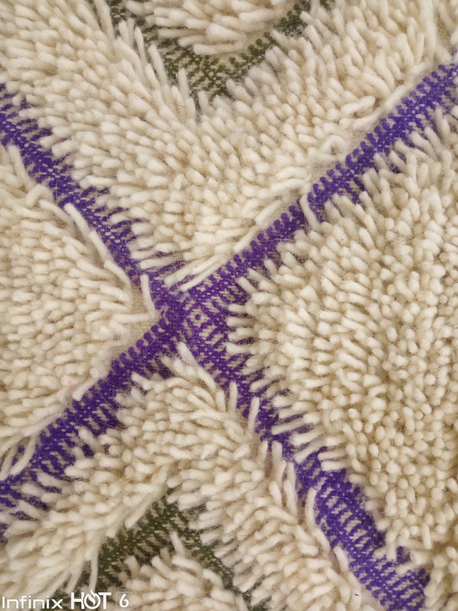  Beni Ourain Wool Warp and Wool Colored Morocco