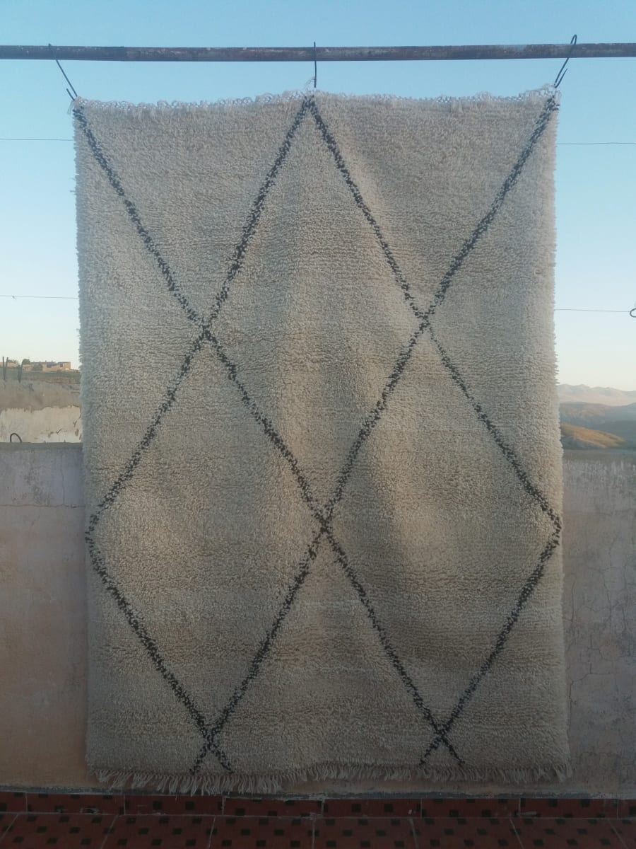  Pile Knot  Brown, White Morocco