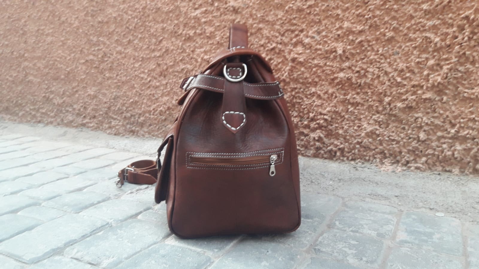  bag leather and Sabra silk Brown Morocco