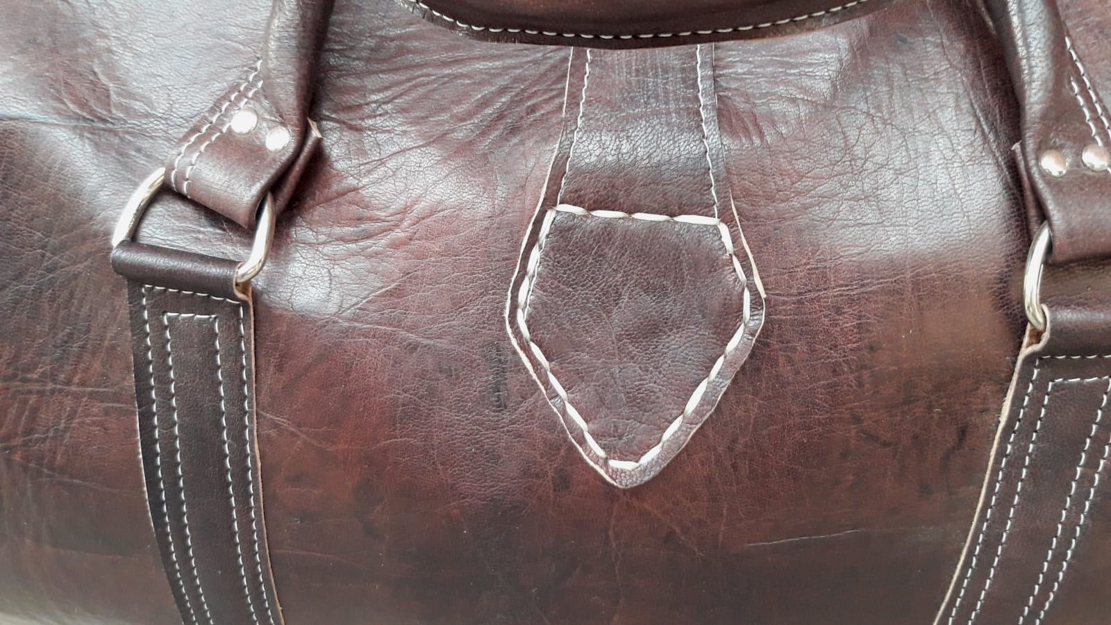  bag leather and Sabra silk Brown Morocco