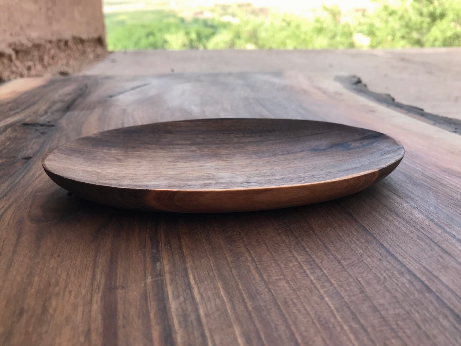  Serving Tray Walnut Wood Brown Morocco
