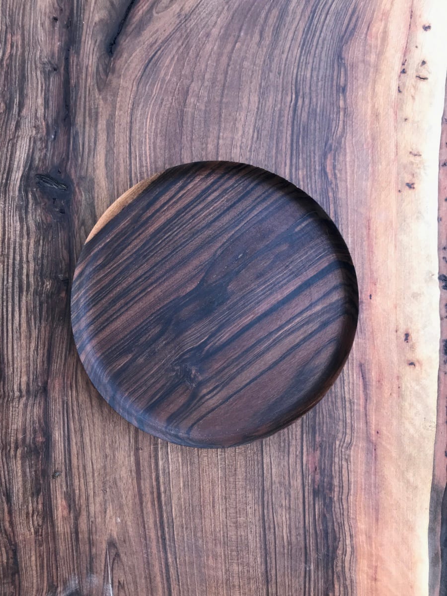  Serving Tray Walnut Wood Brown Morocco