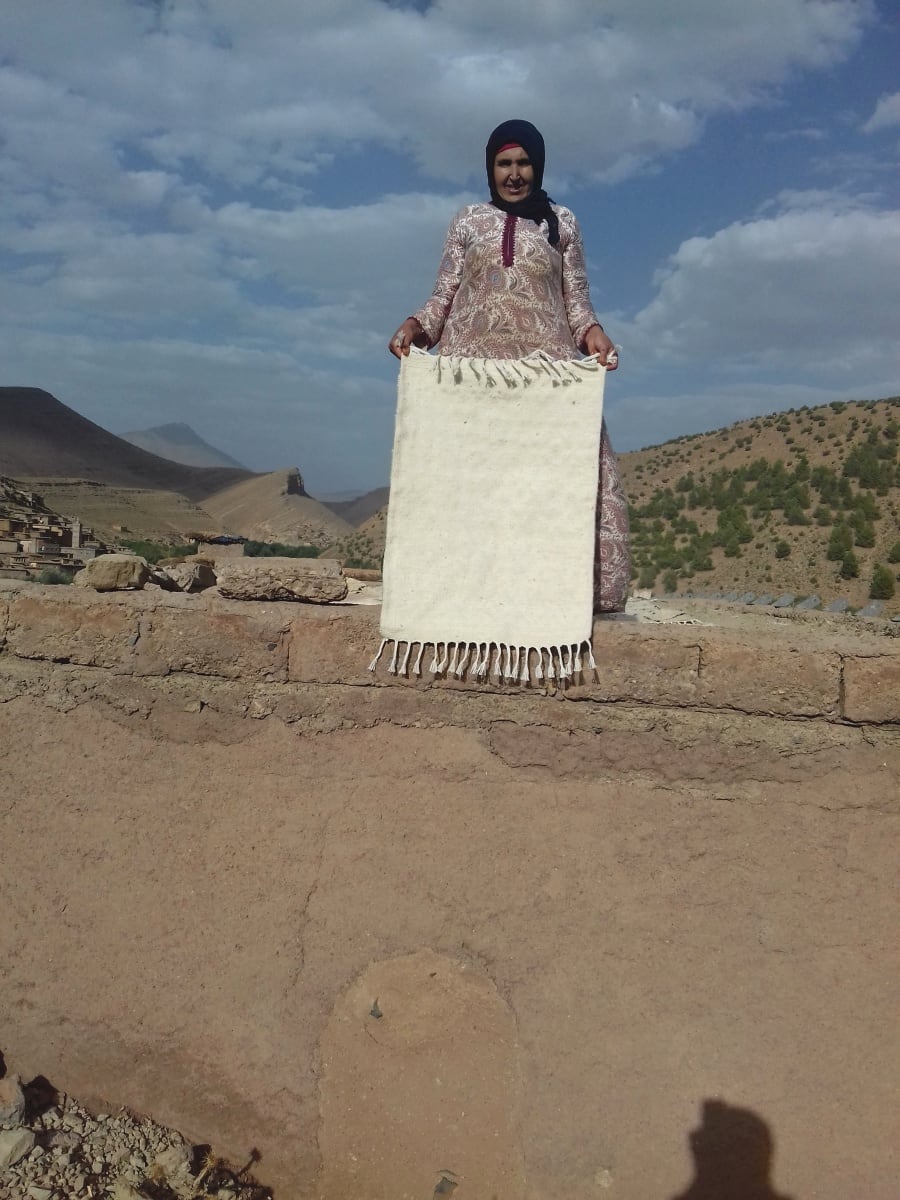  Beni Ourain Wool String and Wool White Morocco