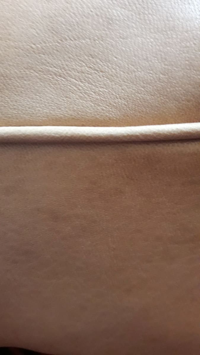  Pouf leather White Morocco