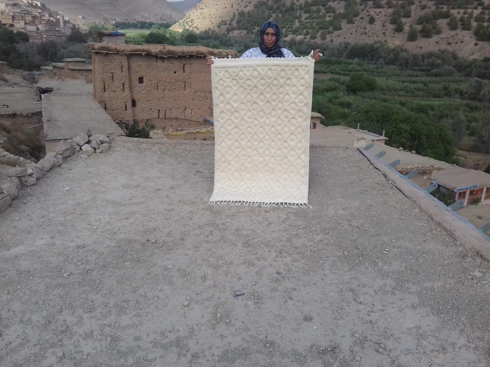  Beni Ourain Wool String and Wool White Morocco