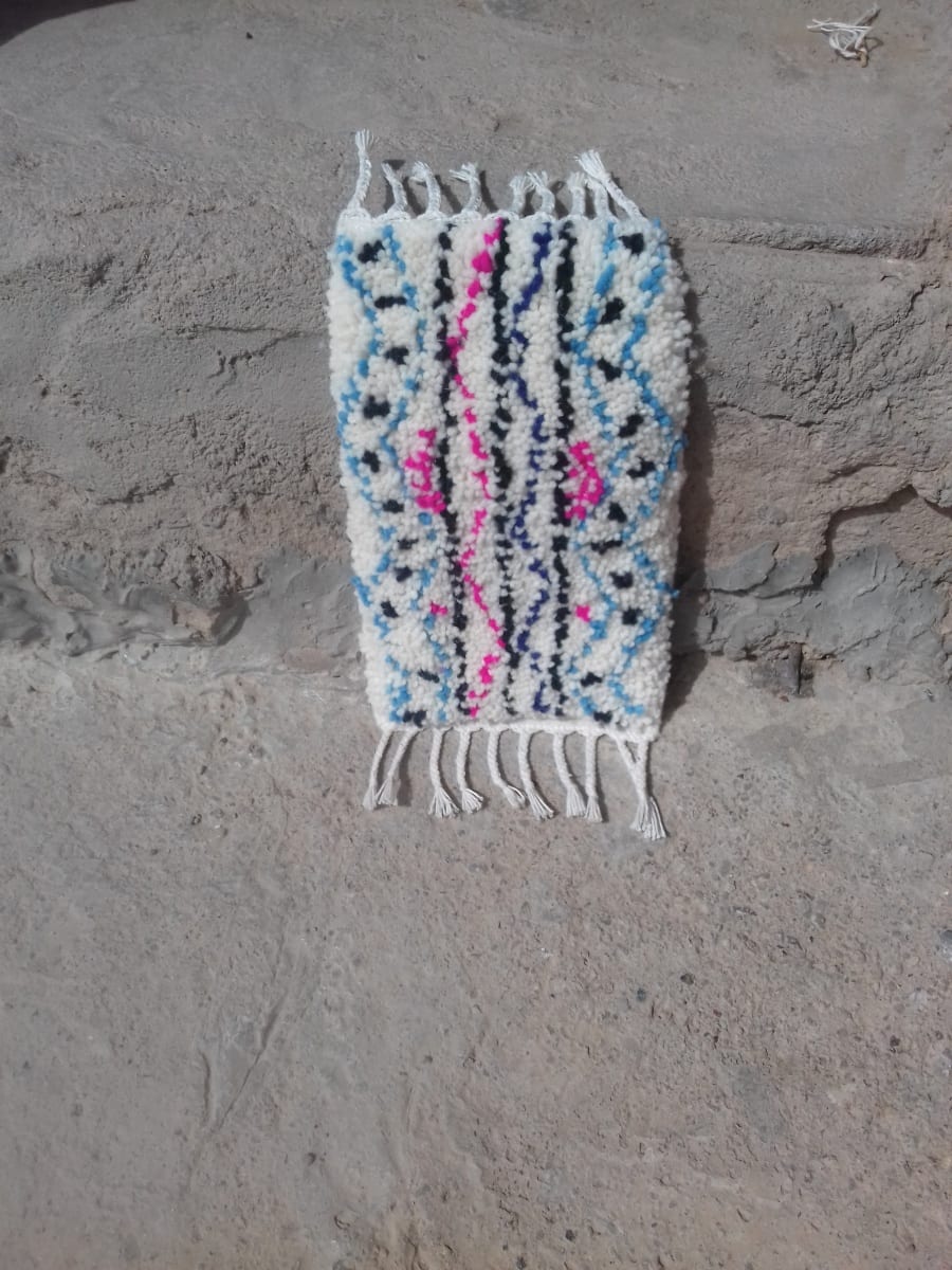  Beni Ourain Wool String and Wool Colored Morocco
