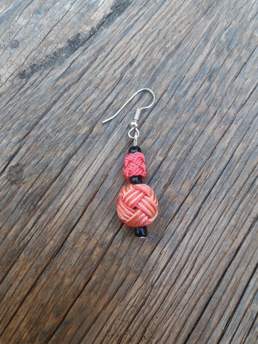 Ball and Button Earrings