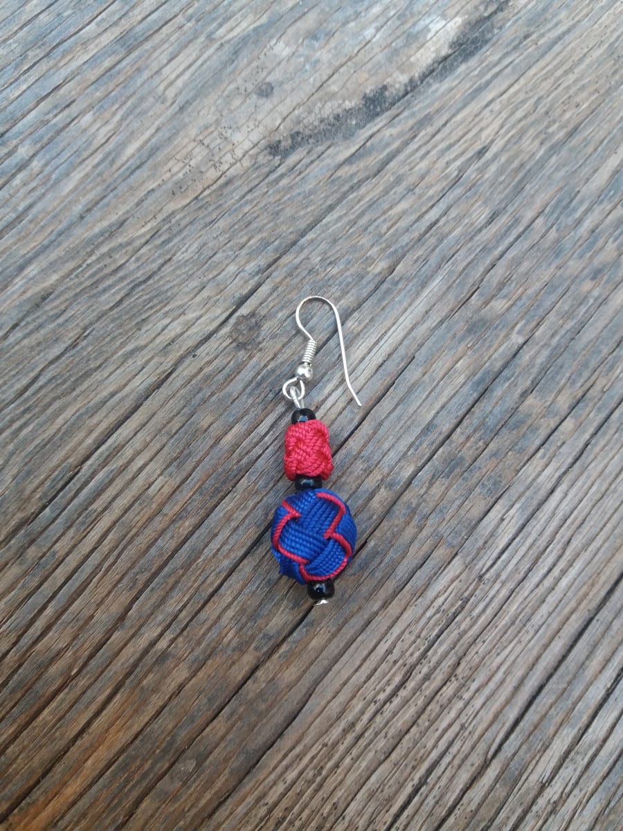 Ball and Button Earrings