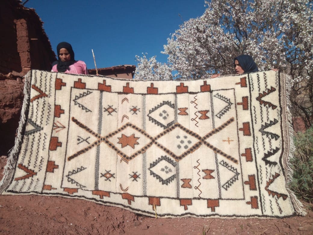  Beni Ourain Rug  Colored Morocco