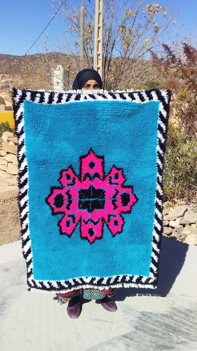  Hanbal rug  Blue, Black Morocco