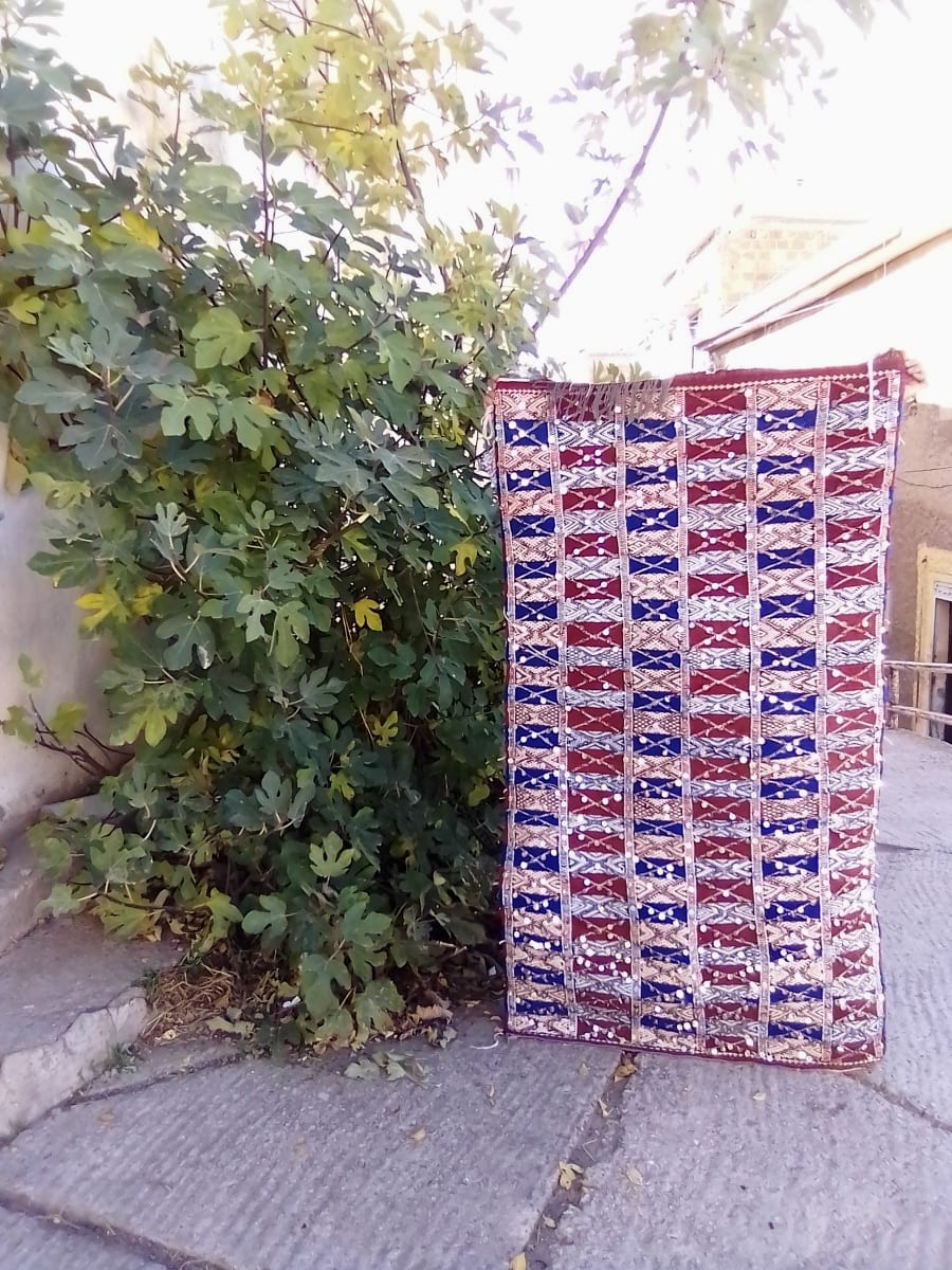  Hanbel Wool Red, Purple Morocco