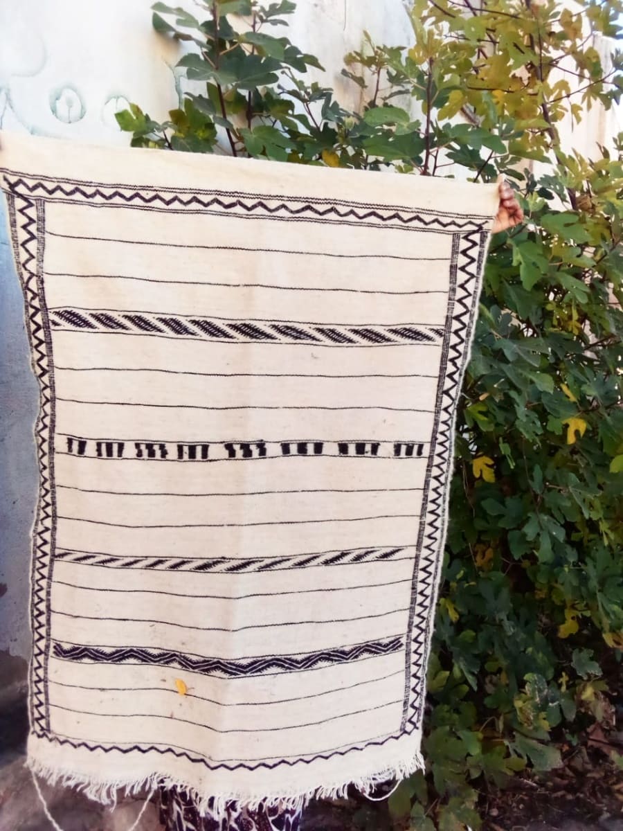  Hanbel Wool Black, White Morocco