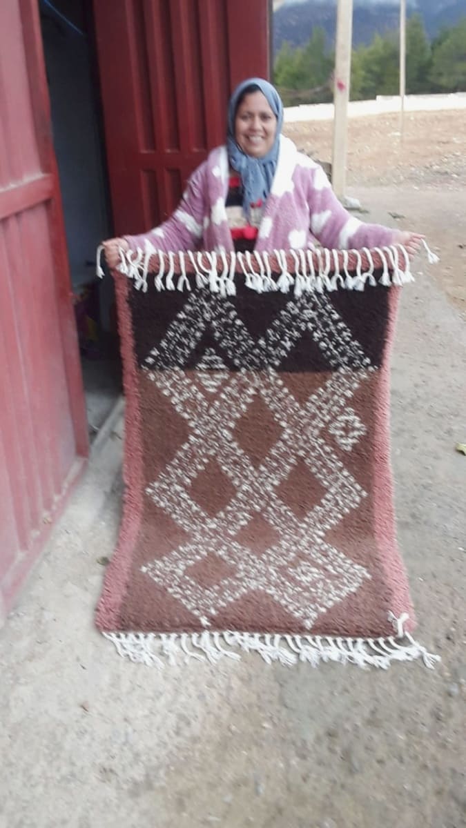  Beni Ourain  Pink, Brown Morocco