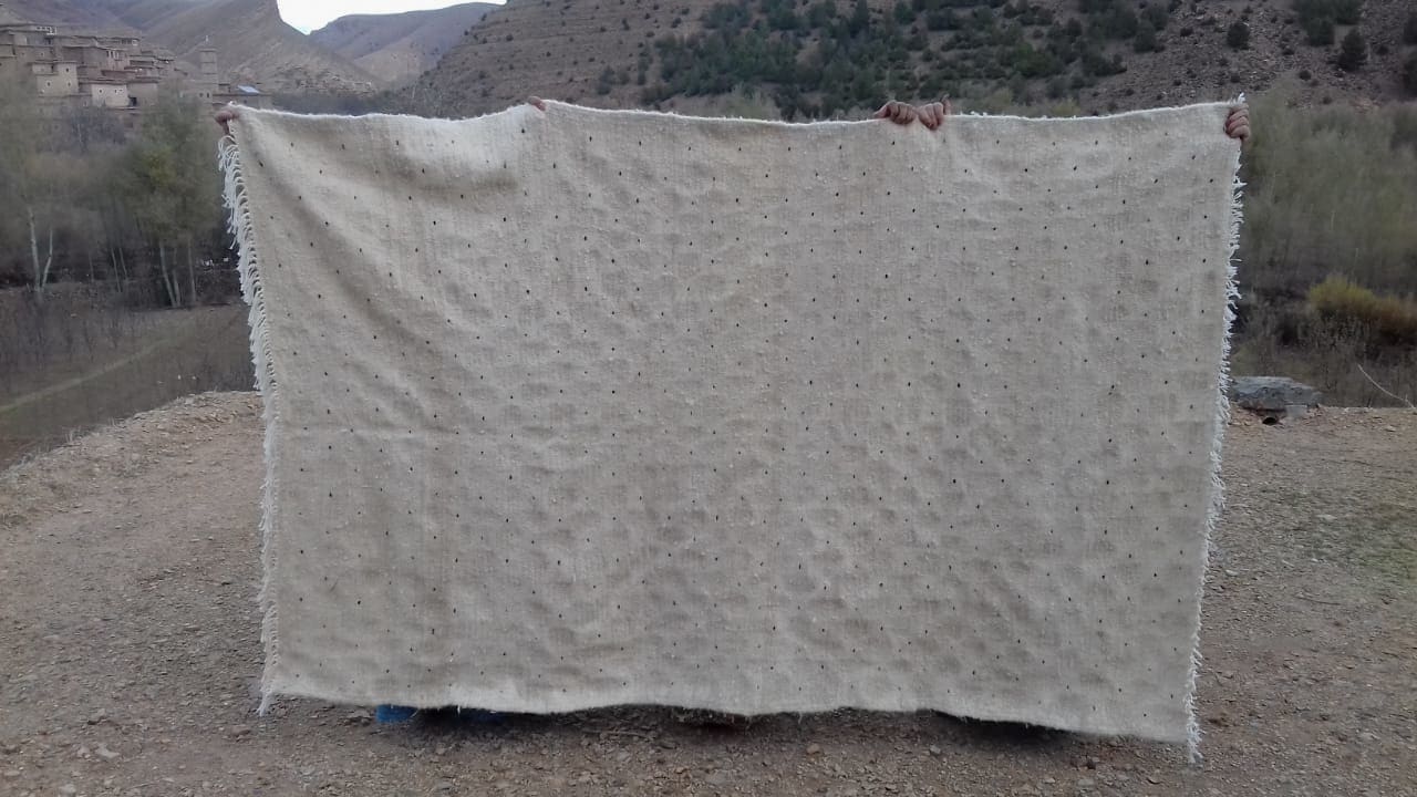  Rug  Black, White Morocco