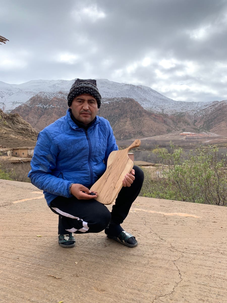  Cutting Board Walnut Wood Brown Morocco