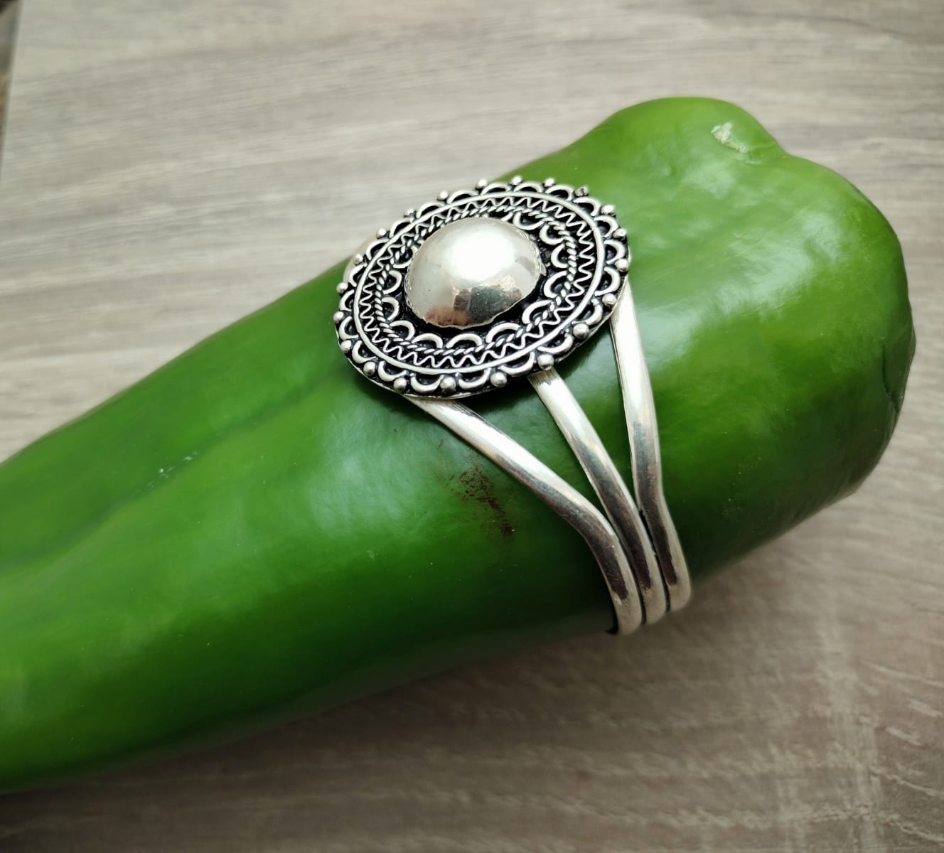  Bracelet 800 Tiznit Silver Black, White Morocco
