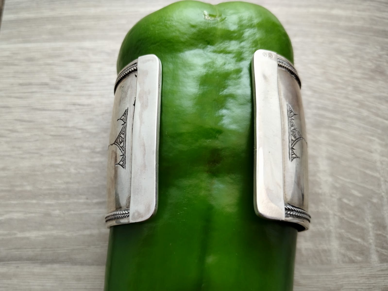  Bracelet 800 Tiznit Silver Black, White Morocco