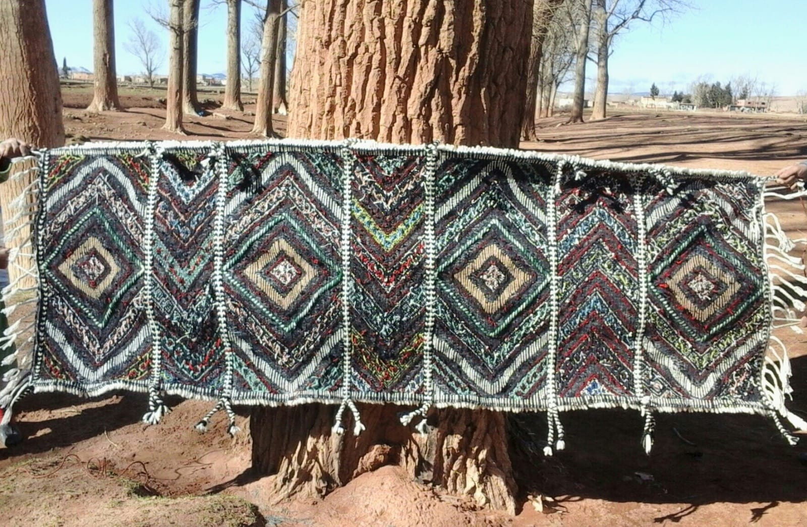 Flat Weave Pile Knot Mix