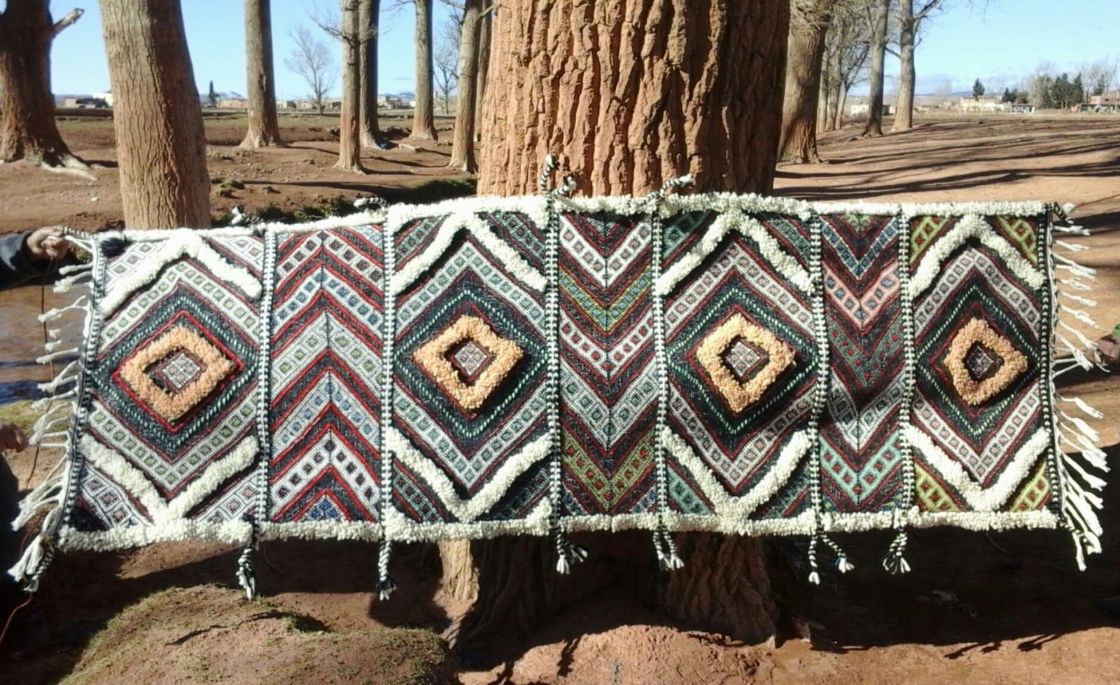 Flat Weave Pile Knot Mix