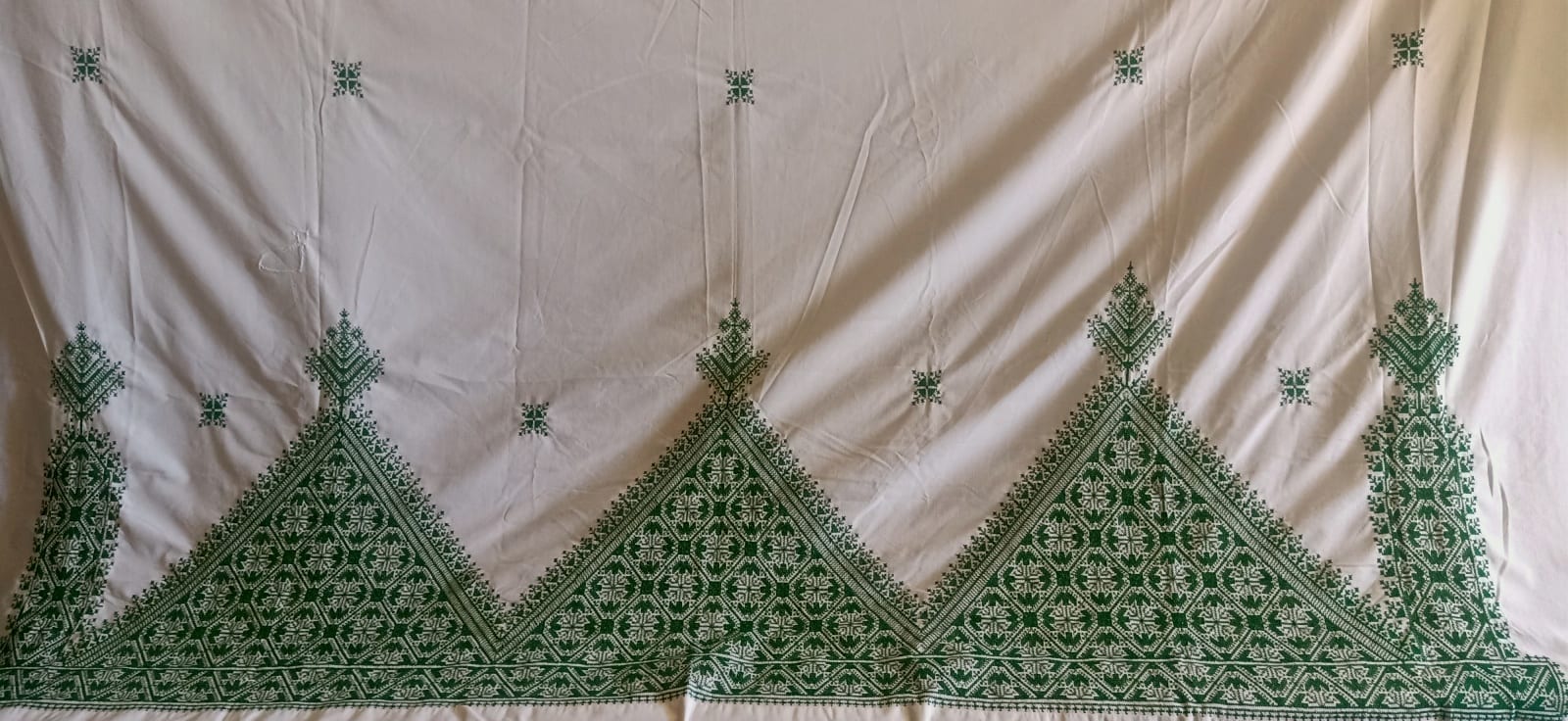  tawel Cotton Green, White Morocco